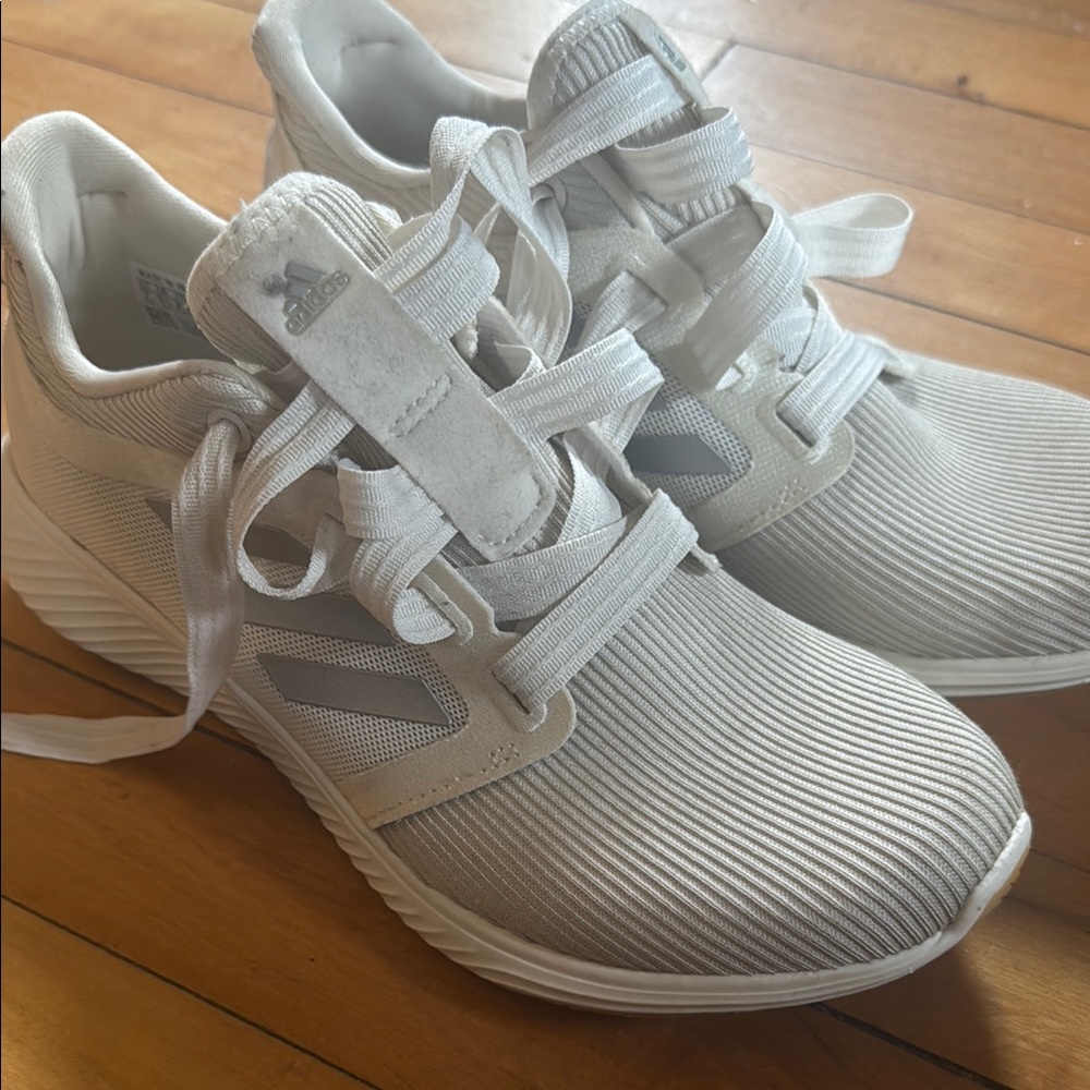 Adidas White Sneakers with Modern Mesh Design
